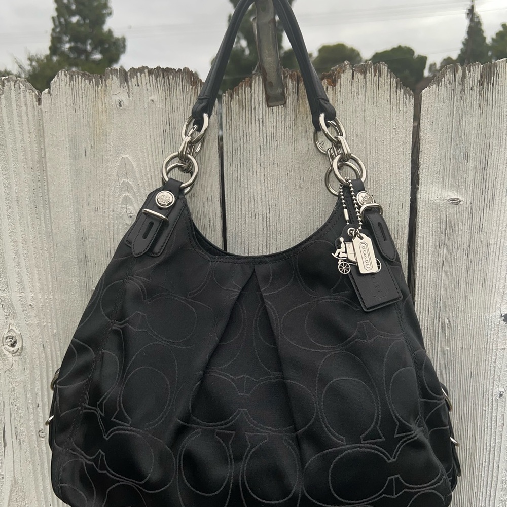 Coach Signature Maggie Mia Sateen Hobo Bag - G1082-16153